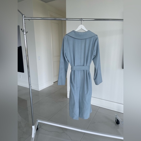 MaxMara Manuela Icon Blue Belted Coat - Picture 11 of 13
